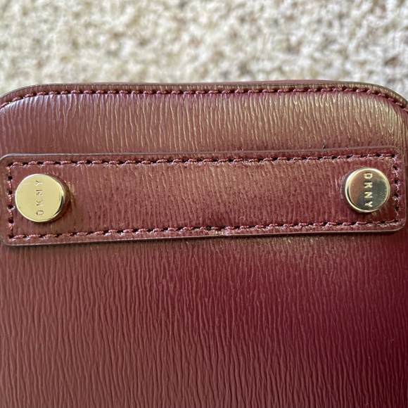 DKNY Red Leather Paige Dome Satchel NWOT - Picture 10 of 10